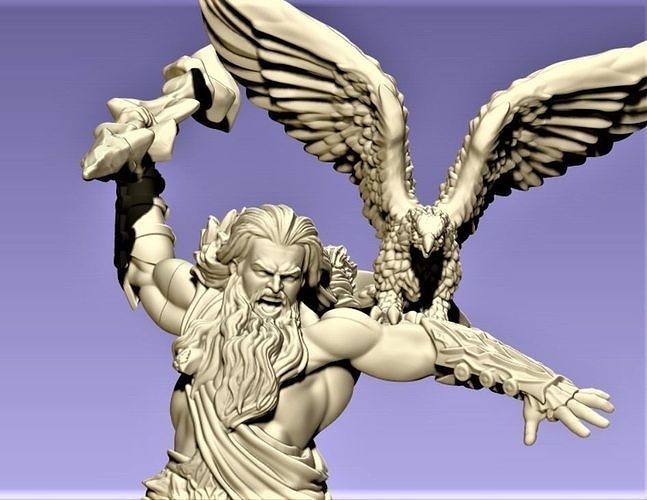 Zeus sculpt 3D print model