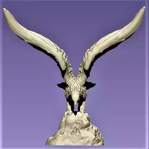 Eagle  statue  3D print model