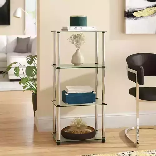 Beckett Etagere Bookcase - 2 Colour
