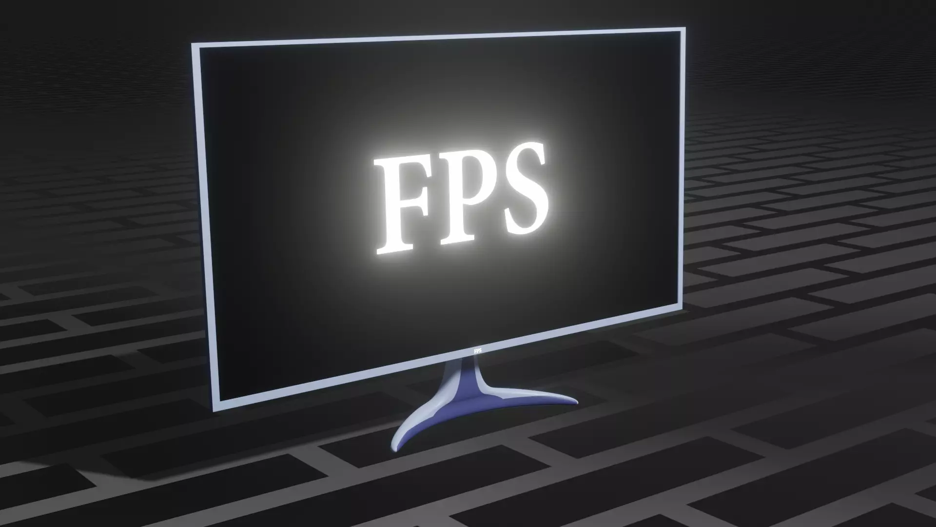 Gaming Monitor 3D model_0