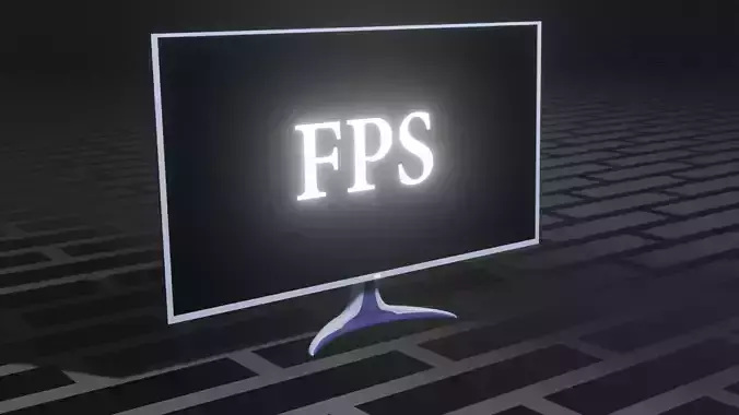 Gaming Monitor 3D model Gaming Monitor 3D model