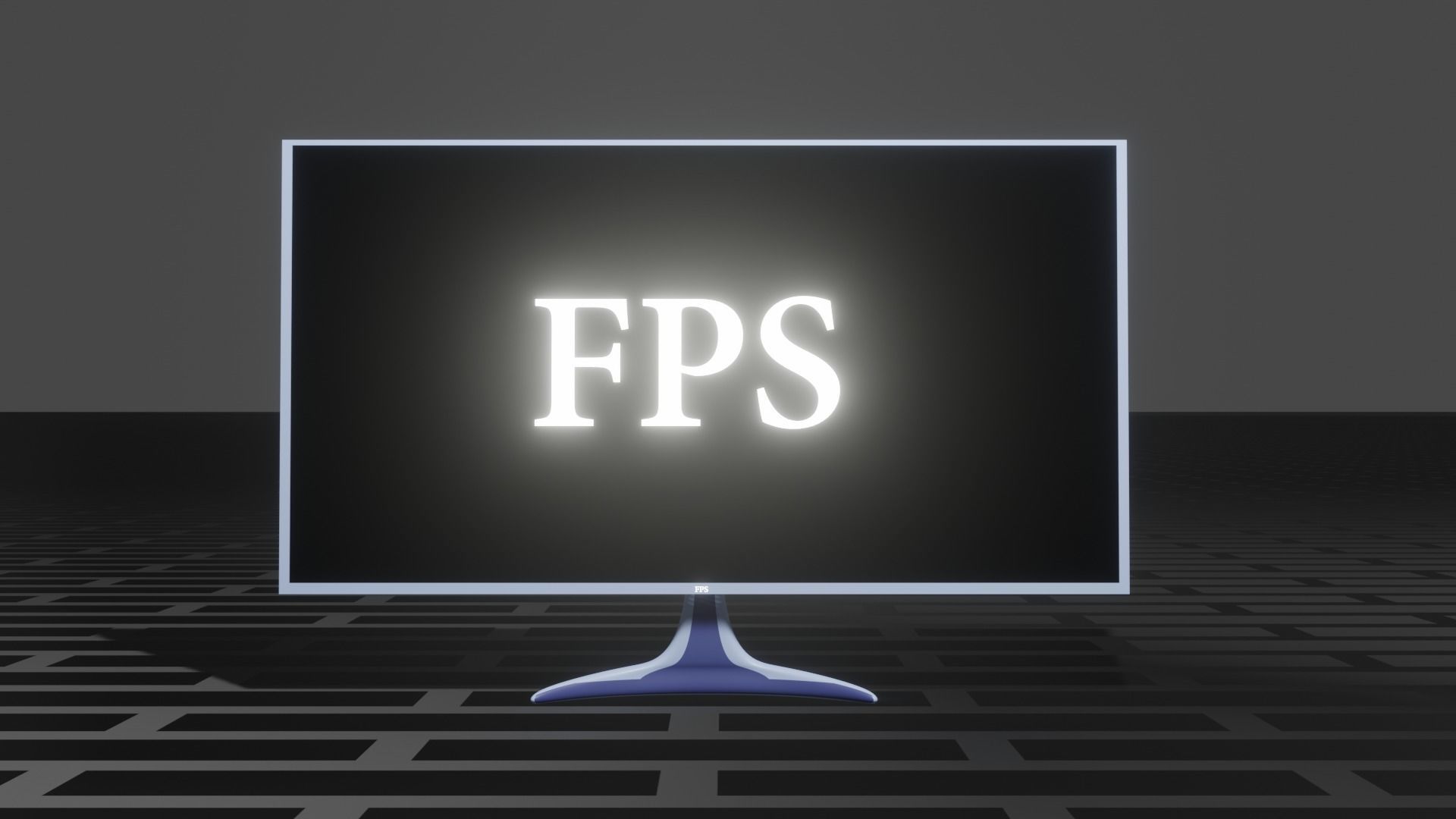 Gaming Monitor 3D model_1