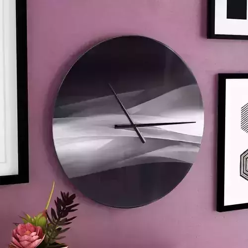 Oversized Glittering Wall Clock