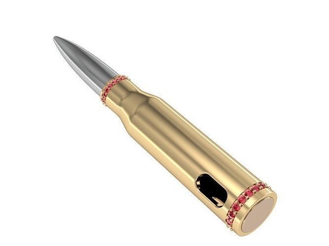 Pendant Bullet ready for 3d print 3D print model