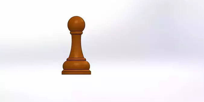 SoldierChess wooden chess piece