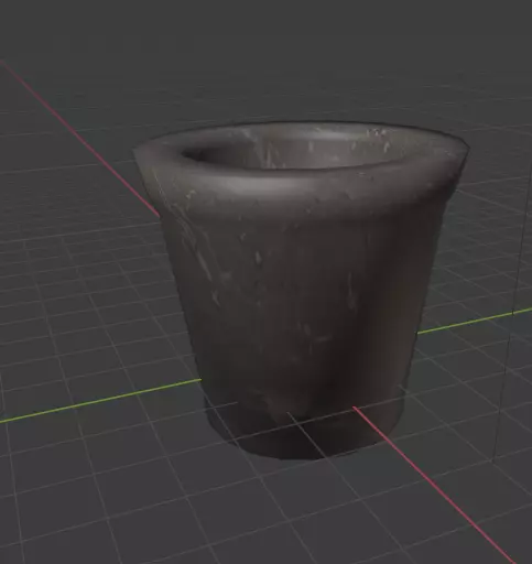 game ready vase pot Low-poly 3D model_0