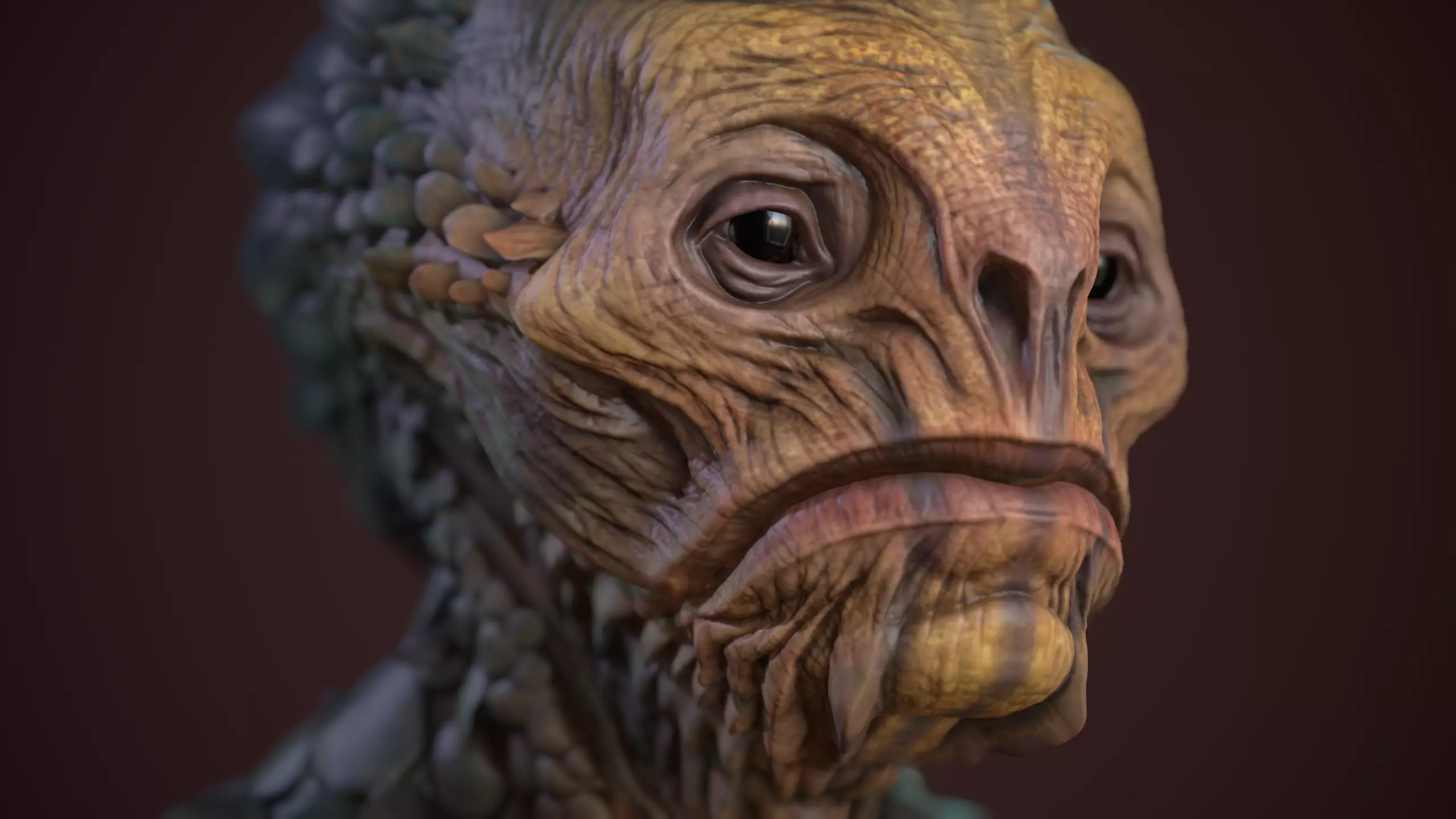 some kind of alien 3D model
