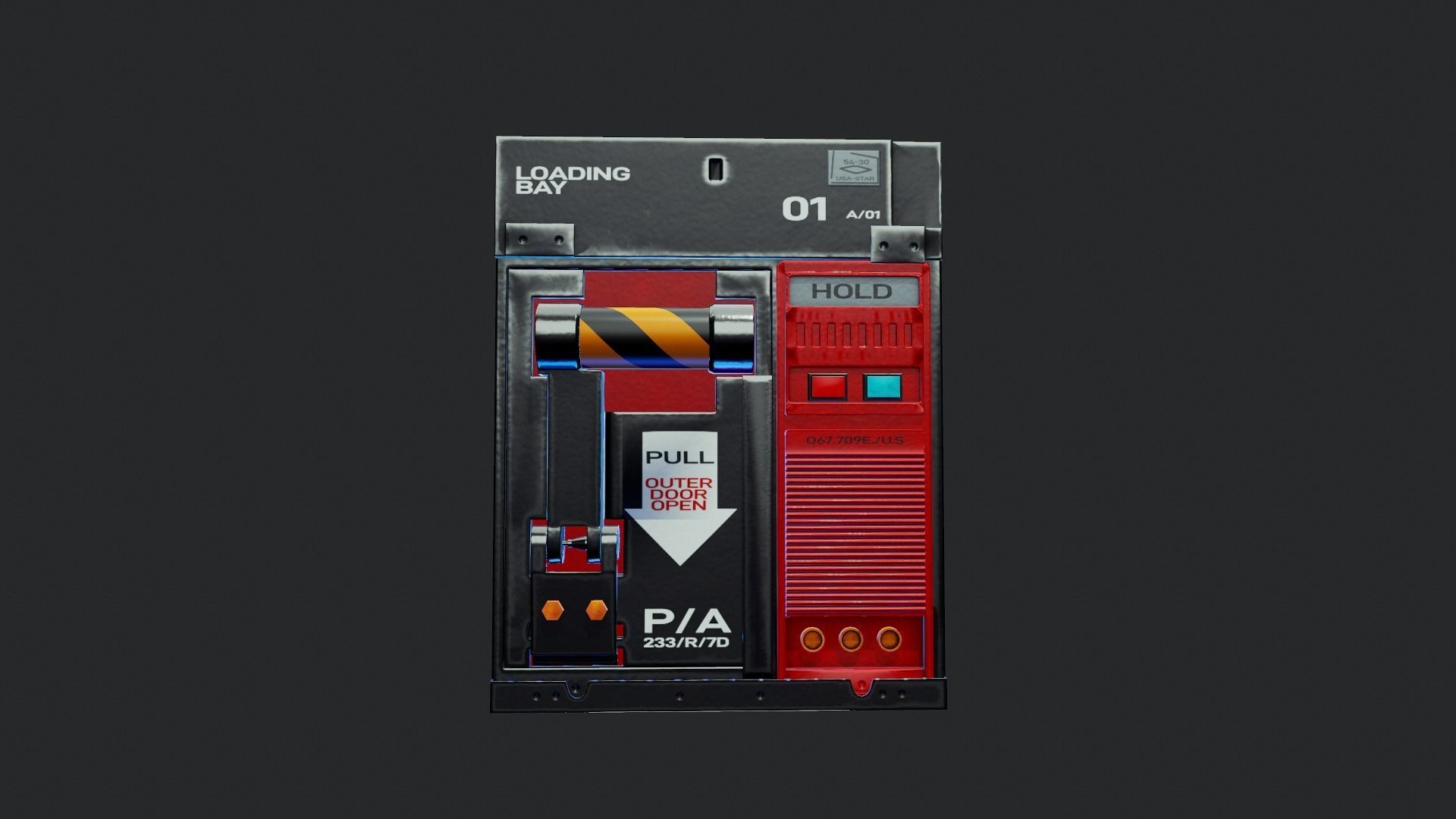 Alien Air Locker - Tutorial Included Low-poly 3D model_4