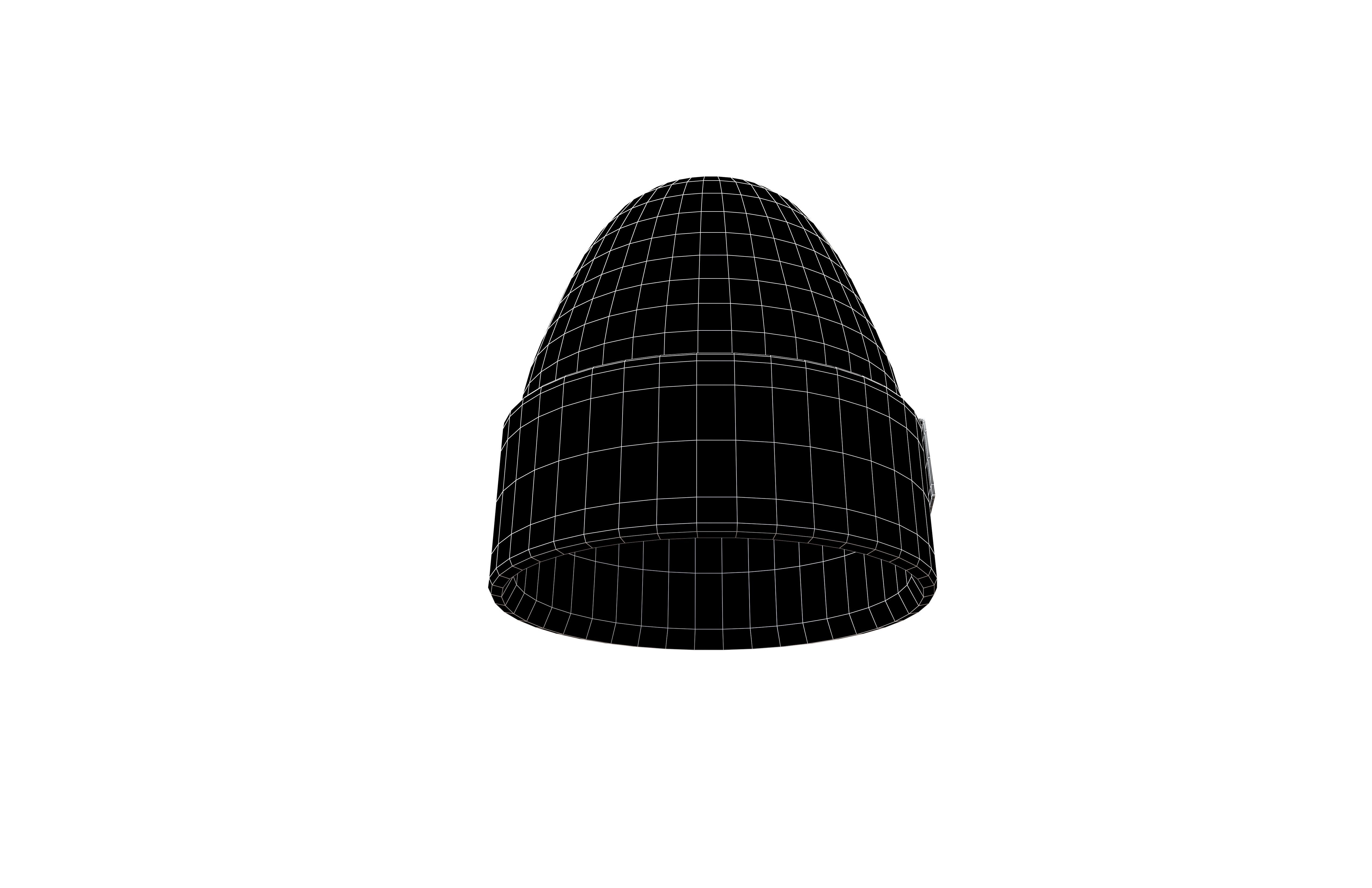 Knitted Hat v1 001 Low-poly 3D model_7