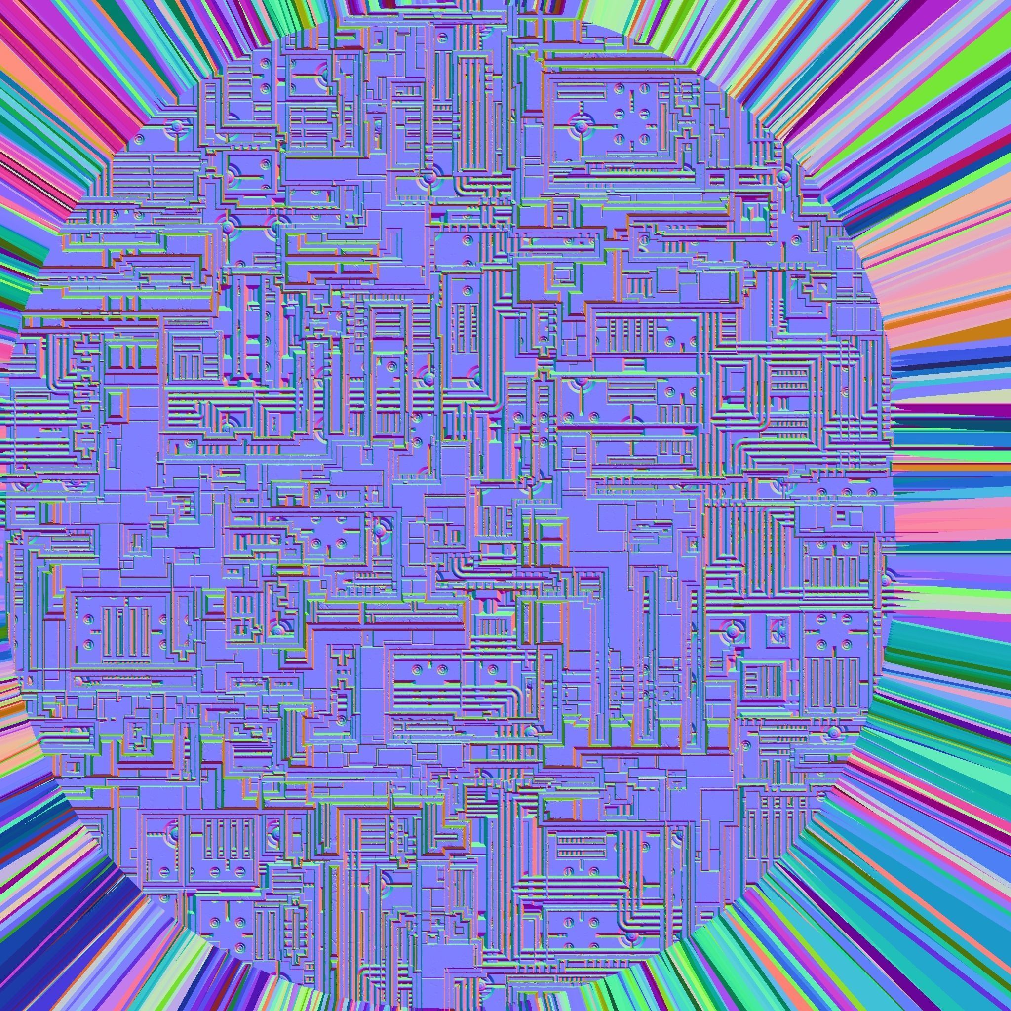 Sci fi city Energy Barrier 3D model_8