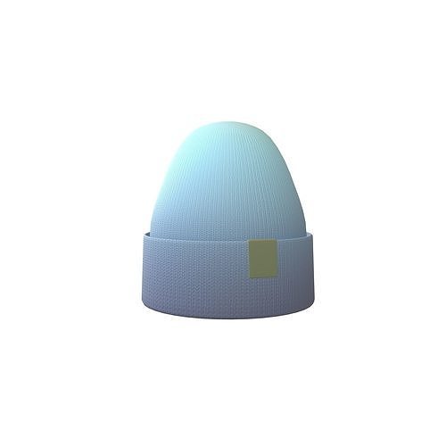 Knitted Hat v1 003 Low-poly 3D model