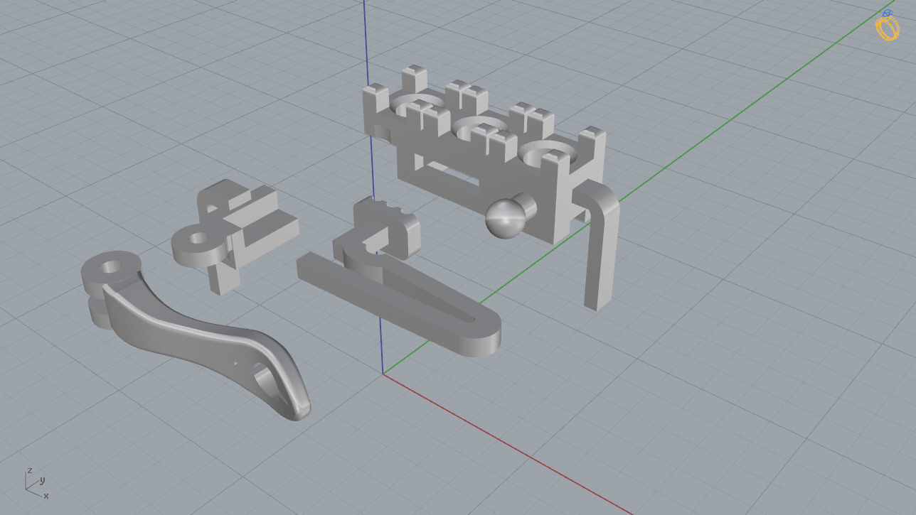 Tennis Bracelet 3D print model_14