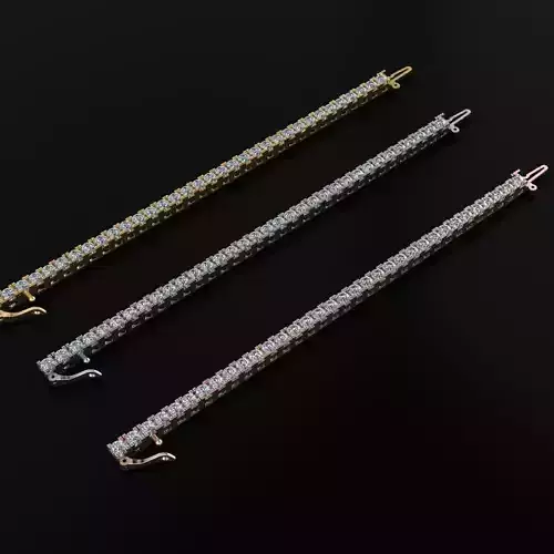 Tennis Bracelet 3D print model
