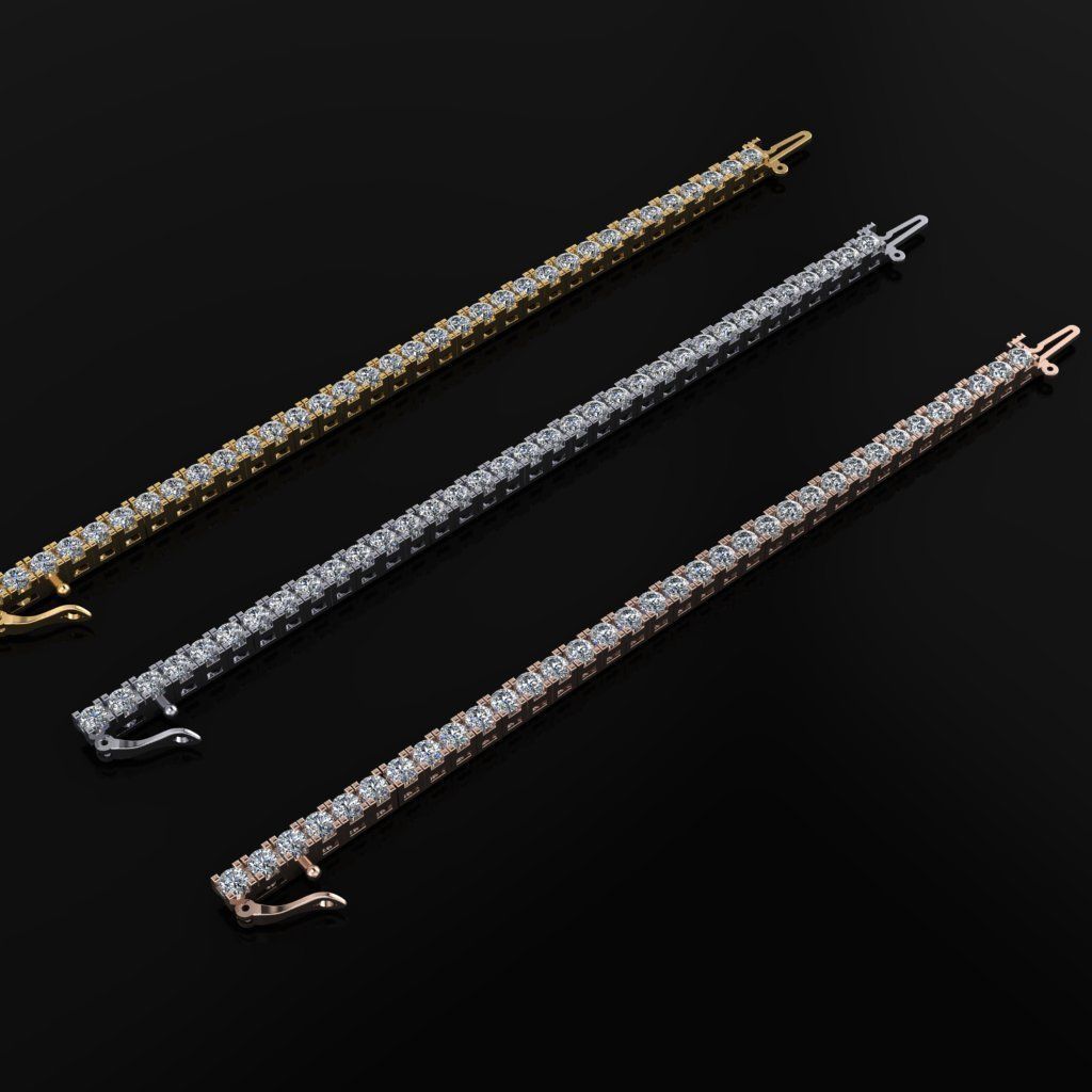 Tennis Bracelet 3D print model_0