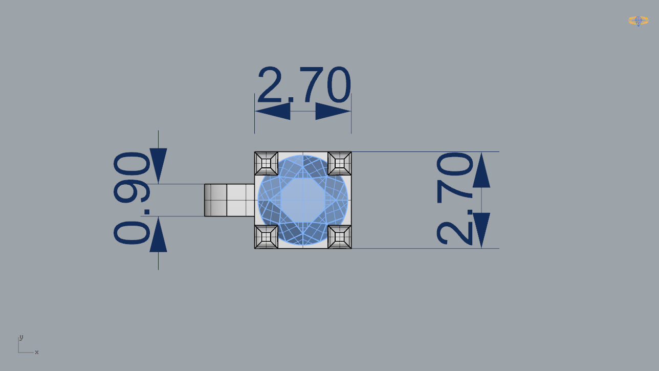 Tennis Bracelet 3D print model_6