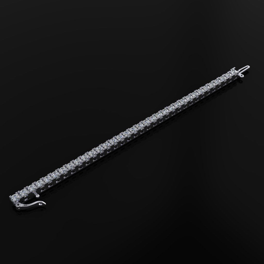 Tennis Bracelet 3D print model_2