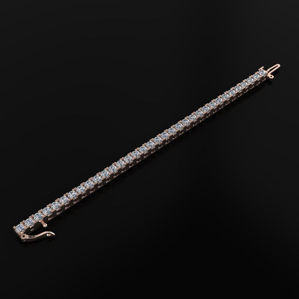 Tennis Bracelet 3D print model_3