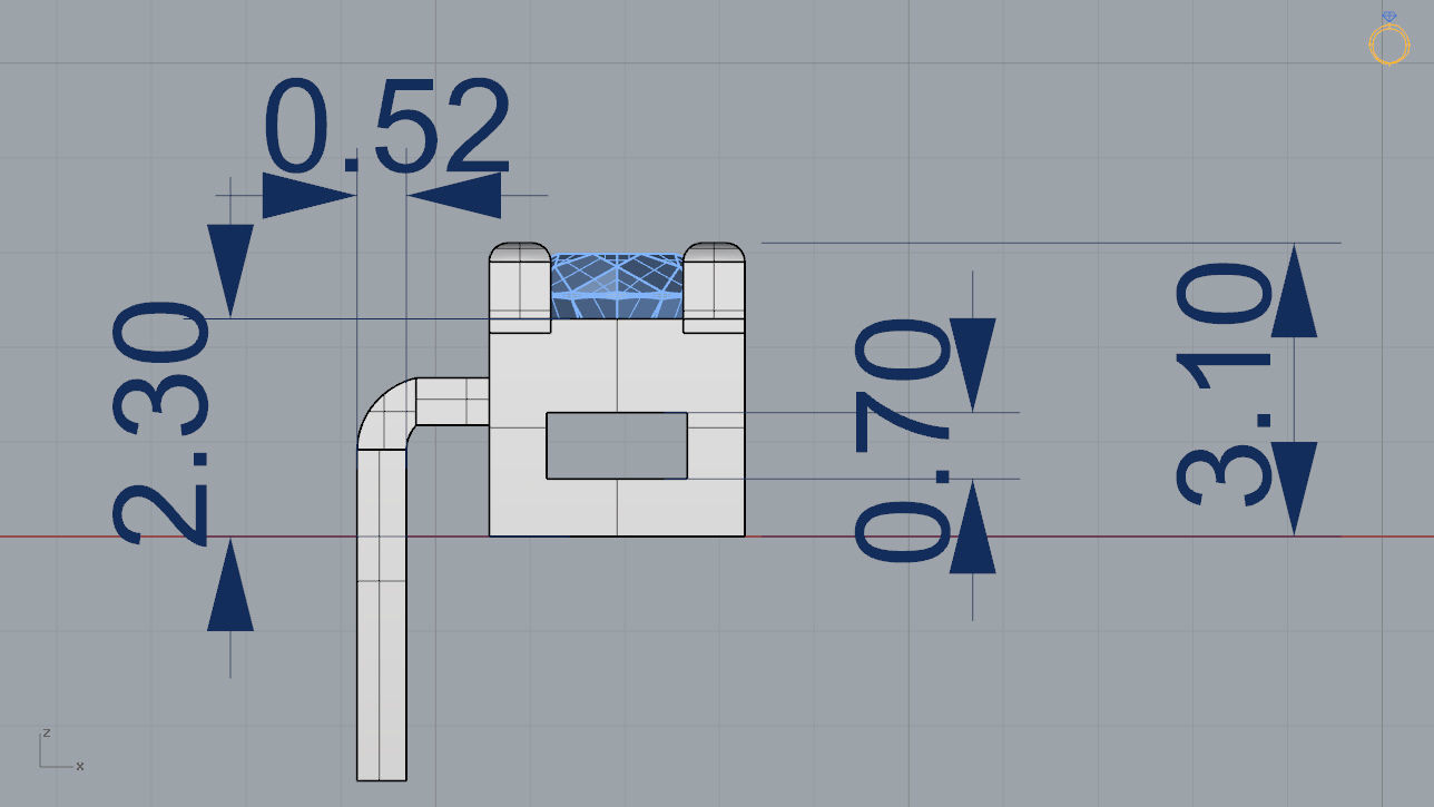 Tennis Bracelet 3D print model_7