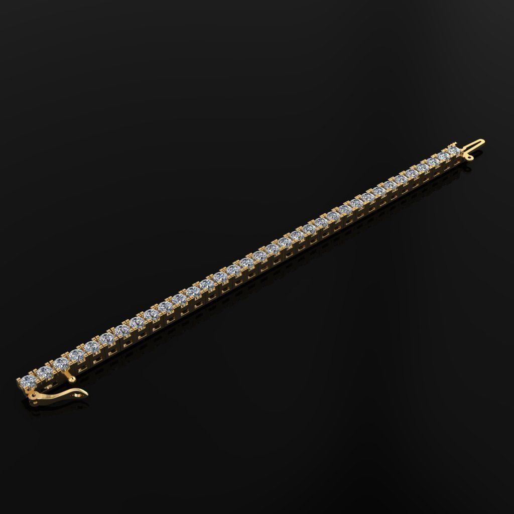 Tennis Bracelet 3D print model_1