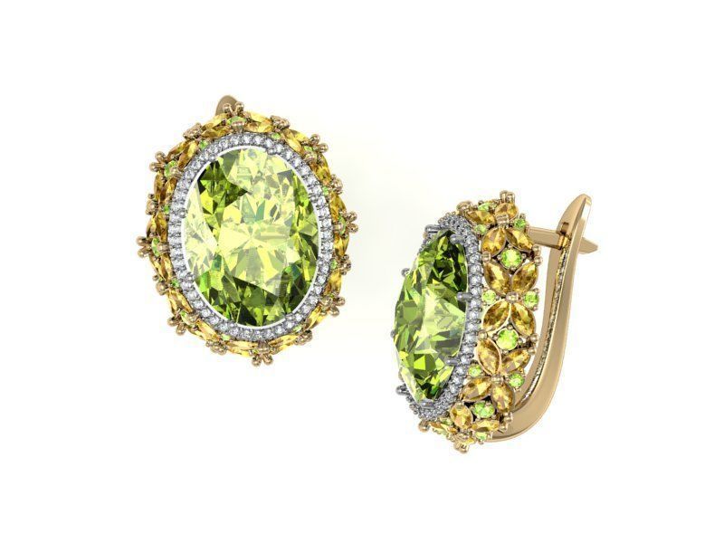 Set Ring and earring ready for 3d print 3D print model_6