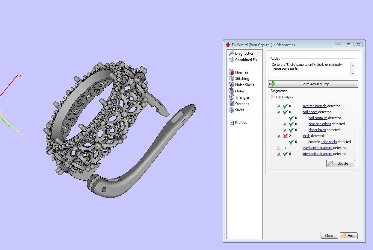Set Ring and earring ready for 3d print 3D print model_11