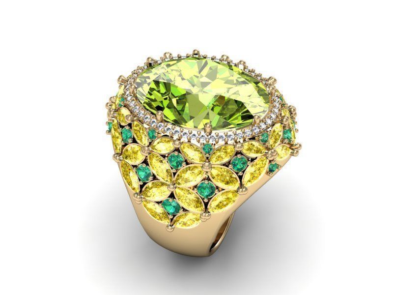 Set Ring and earring ready for 3d print 3D print model_3