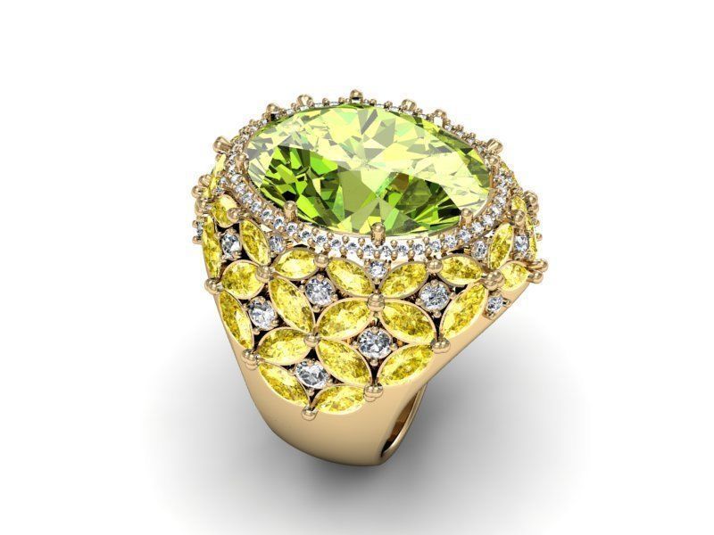 Set Ring and earring ready for 3d print 3D print model_2