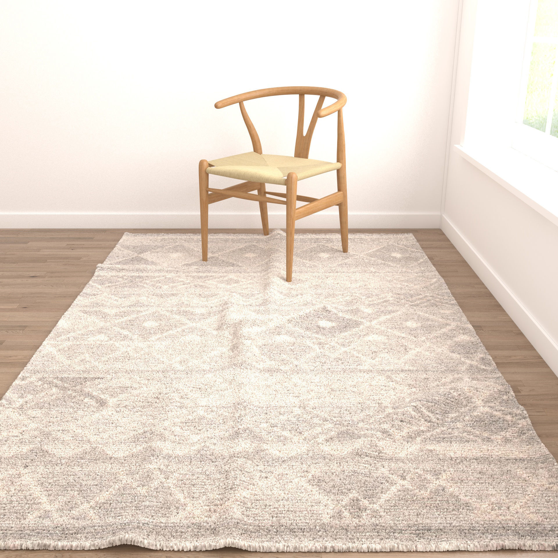 Rugs No 483 Low-poly 3D model_3
