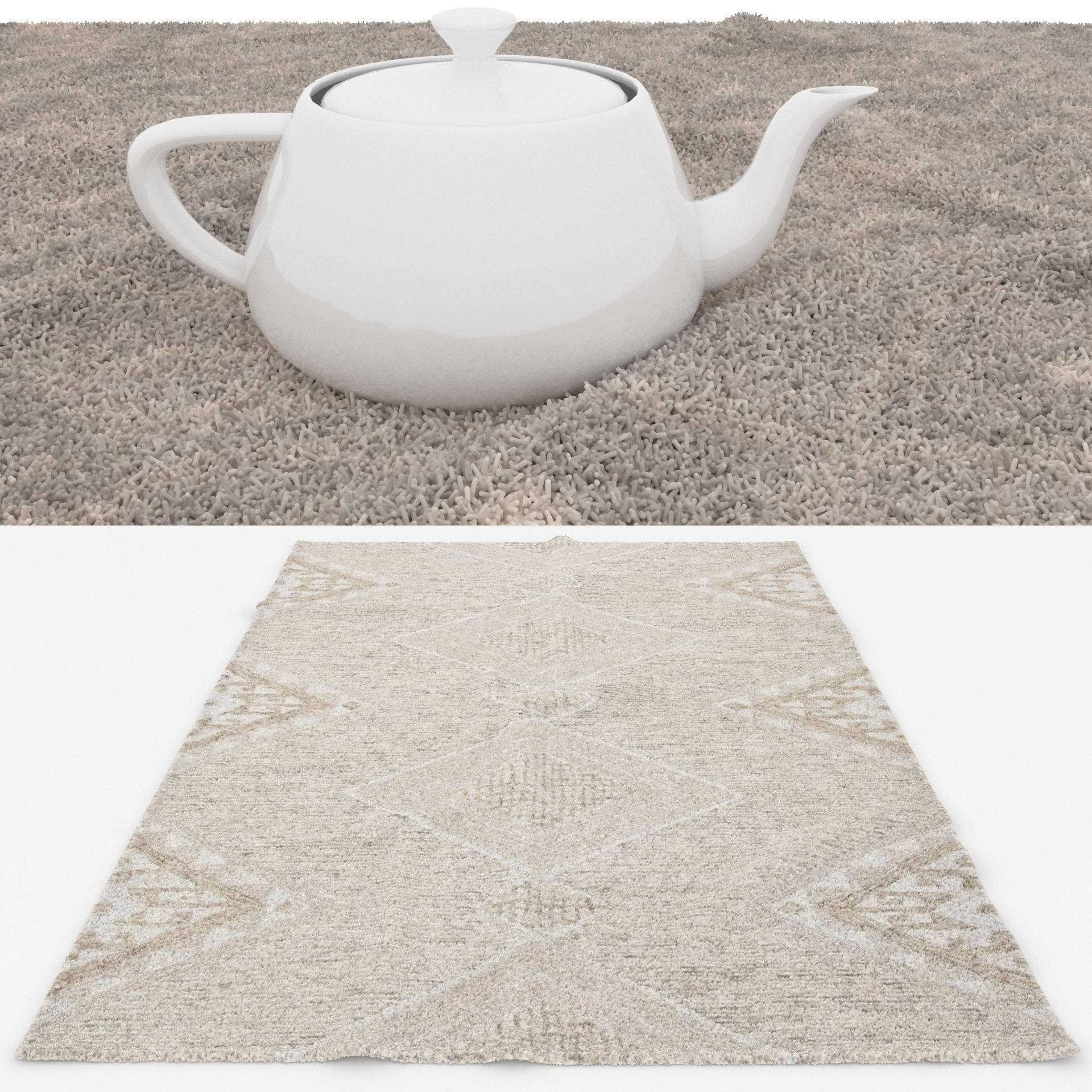 Rugs No 483 Low-poly 3D model_1
