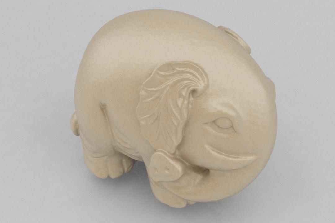 Cute elephant 3D print model_5