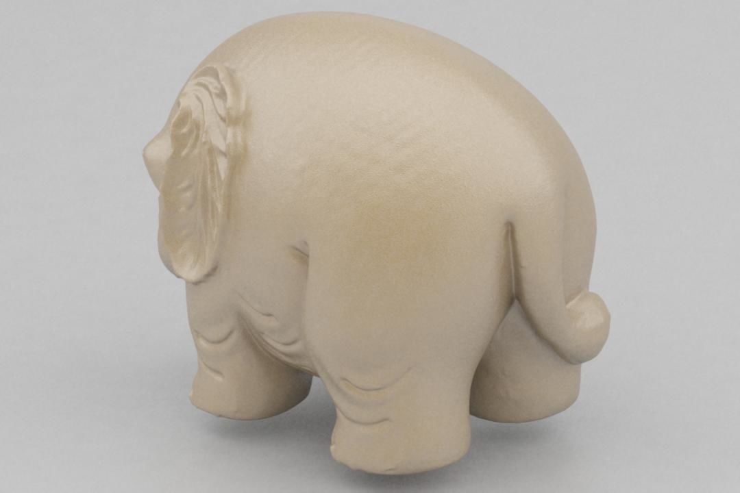 Cute elephant 3D print model_4