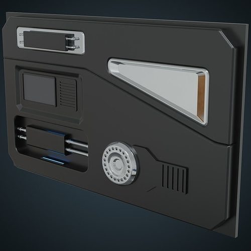 3d Model Sci Fi Prop 1a Vr Ar Low Poly Cgtrader
