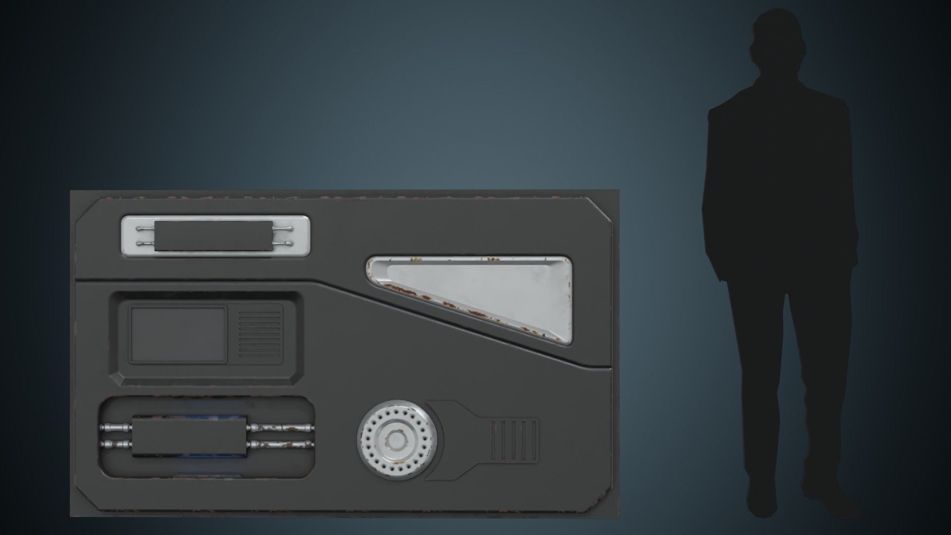 Sci Fi Prop 1B Low-poly 3D model_6