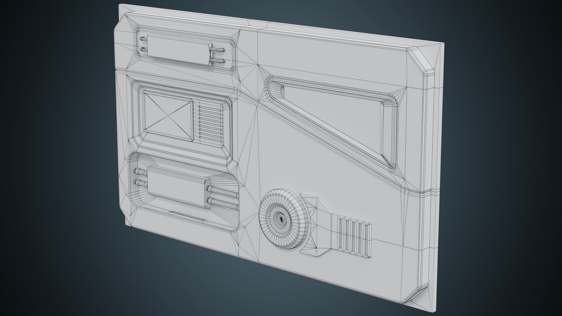 Sci Fi Prop 1B Low-poly 3D model_7