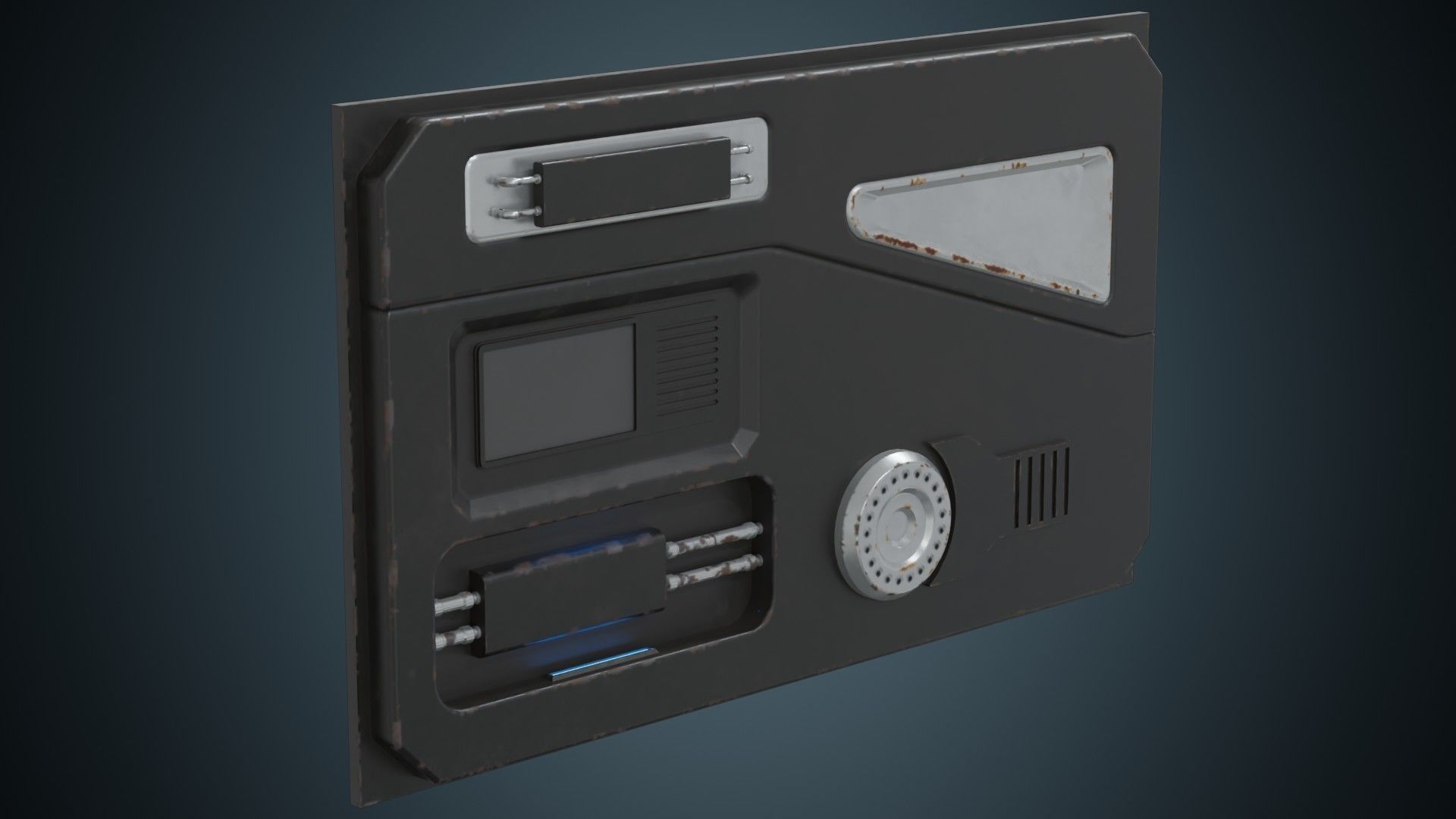 Sci Fi Prop 1B Low-poly 3D model_2