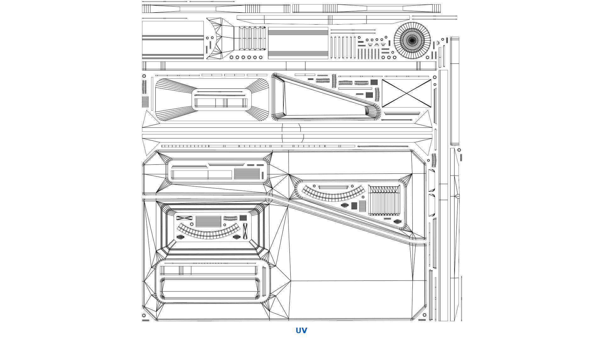 Sci Fi Prop 1B Low-poly 3D model_8