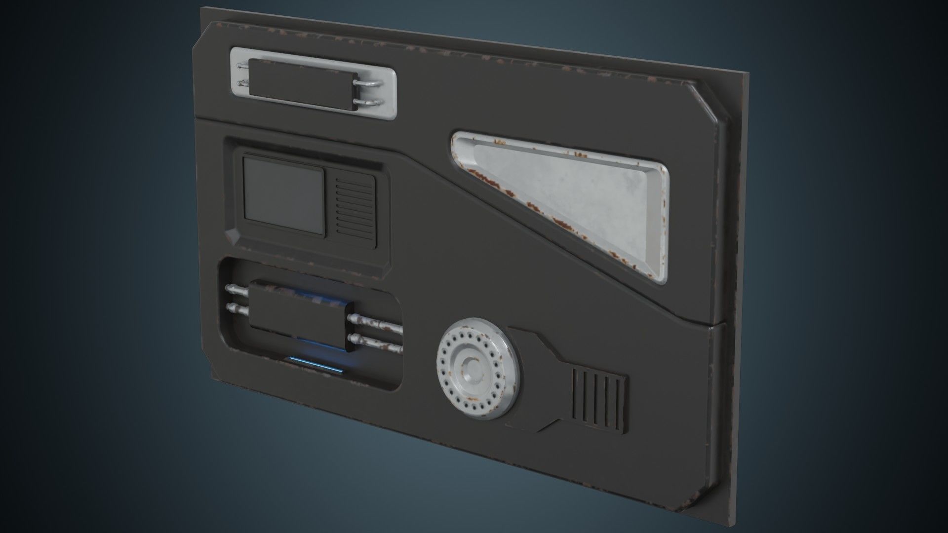 Sci Fi Prop 1B Low-poly 3D model_1