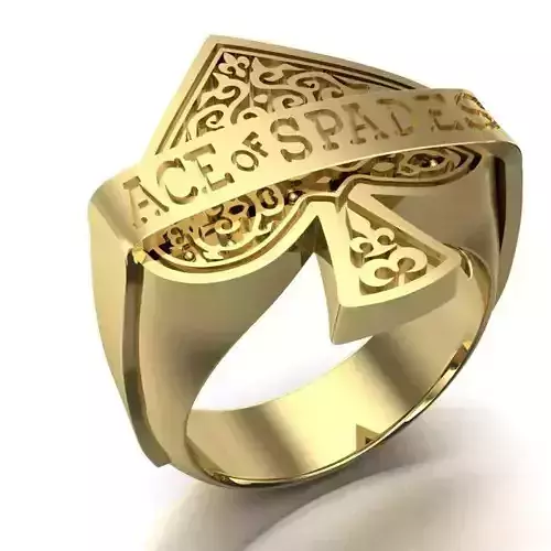 mens ring Ace of Spades