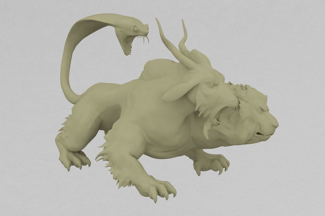 Chimera 3D print model_1