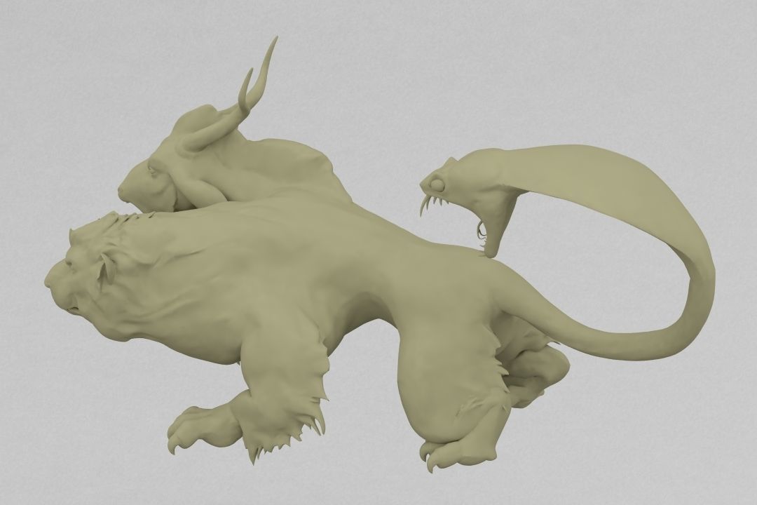 Chimera 3D print model_3