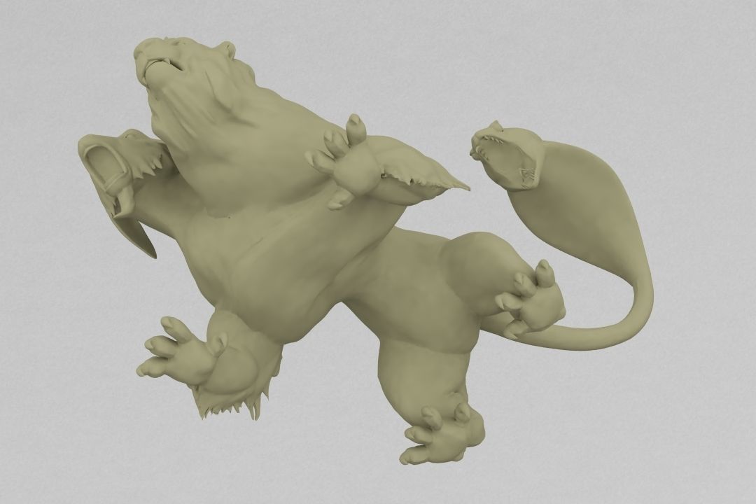 Chimera 3D print model_7