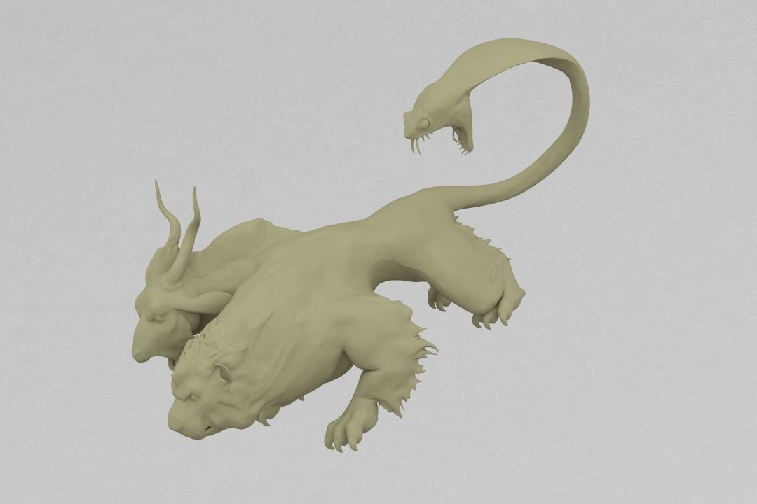 Chimera 3D print model_6