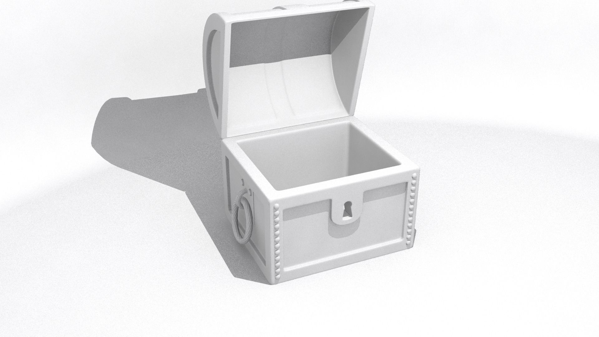 Pirate chest bedroom decoration Free 3D model_2