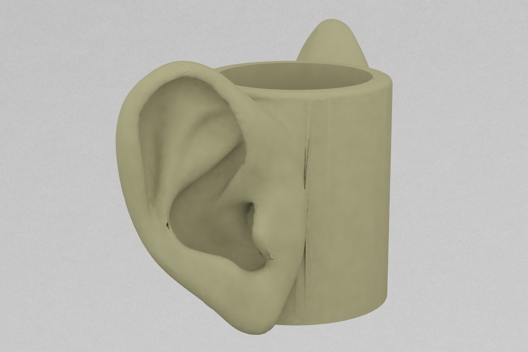 cup with wuhom 3D print model_1