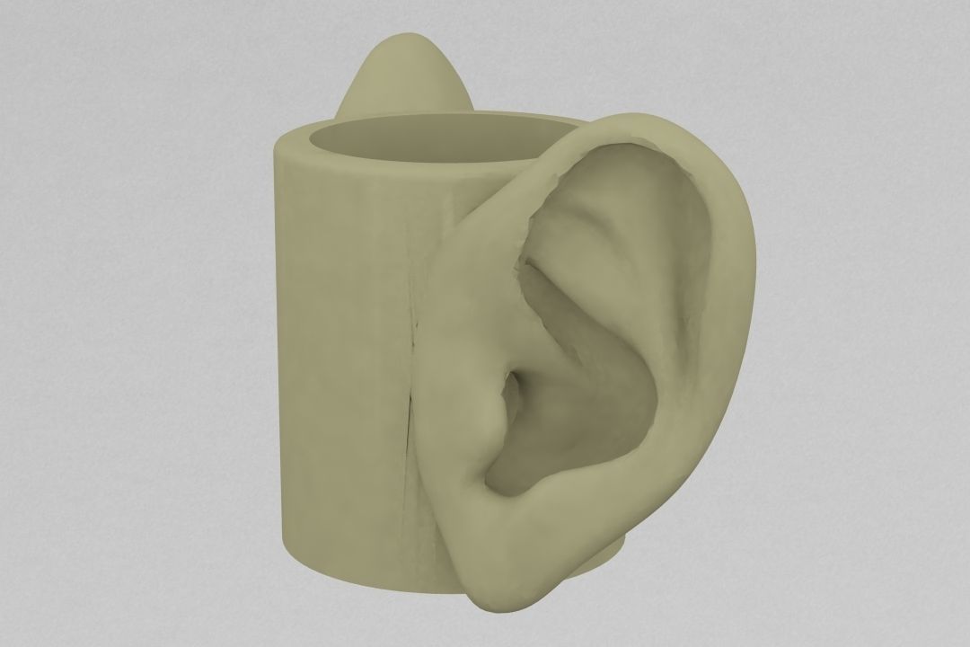 cup with wuhom 3D print model_2