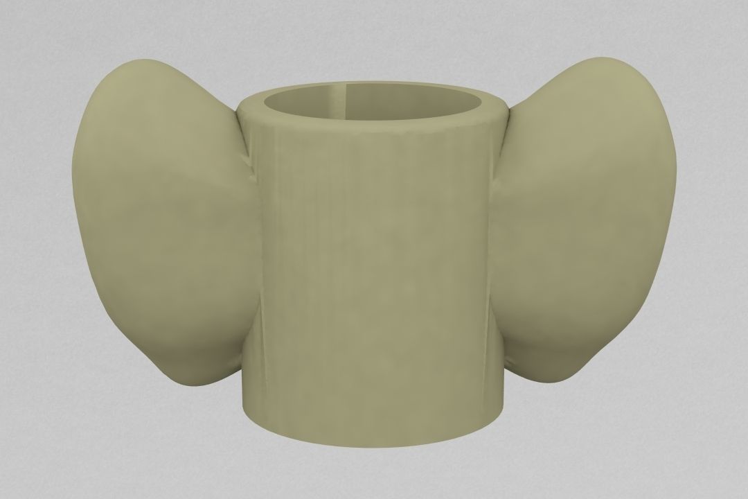 cup with wuhom 3D print model_3