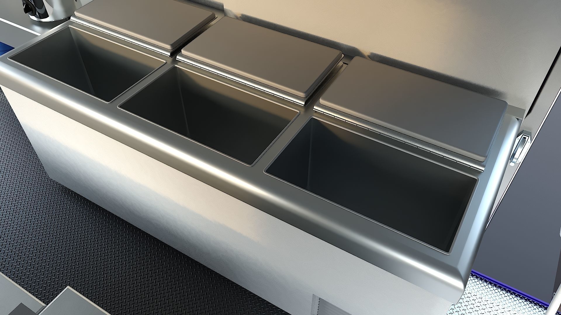 Step Van Ice Cream Low-poly 3D model_20