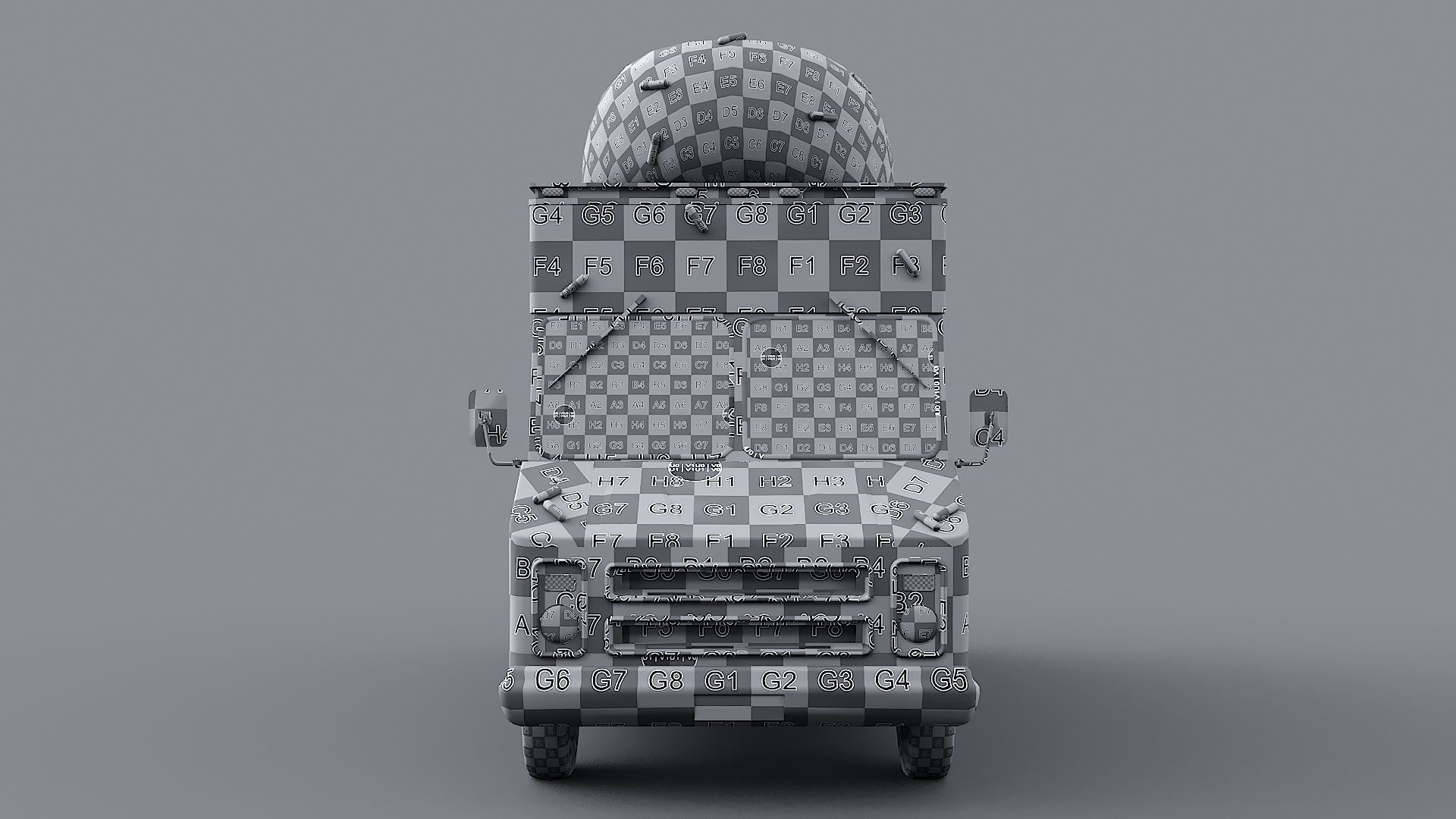 Step Van Ice Cream Low-poly 3D model_37