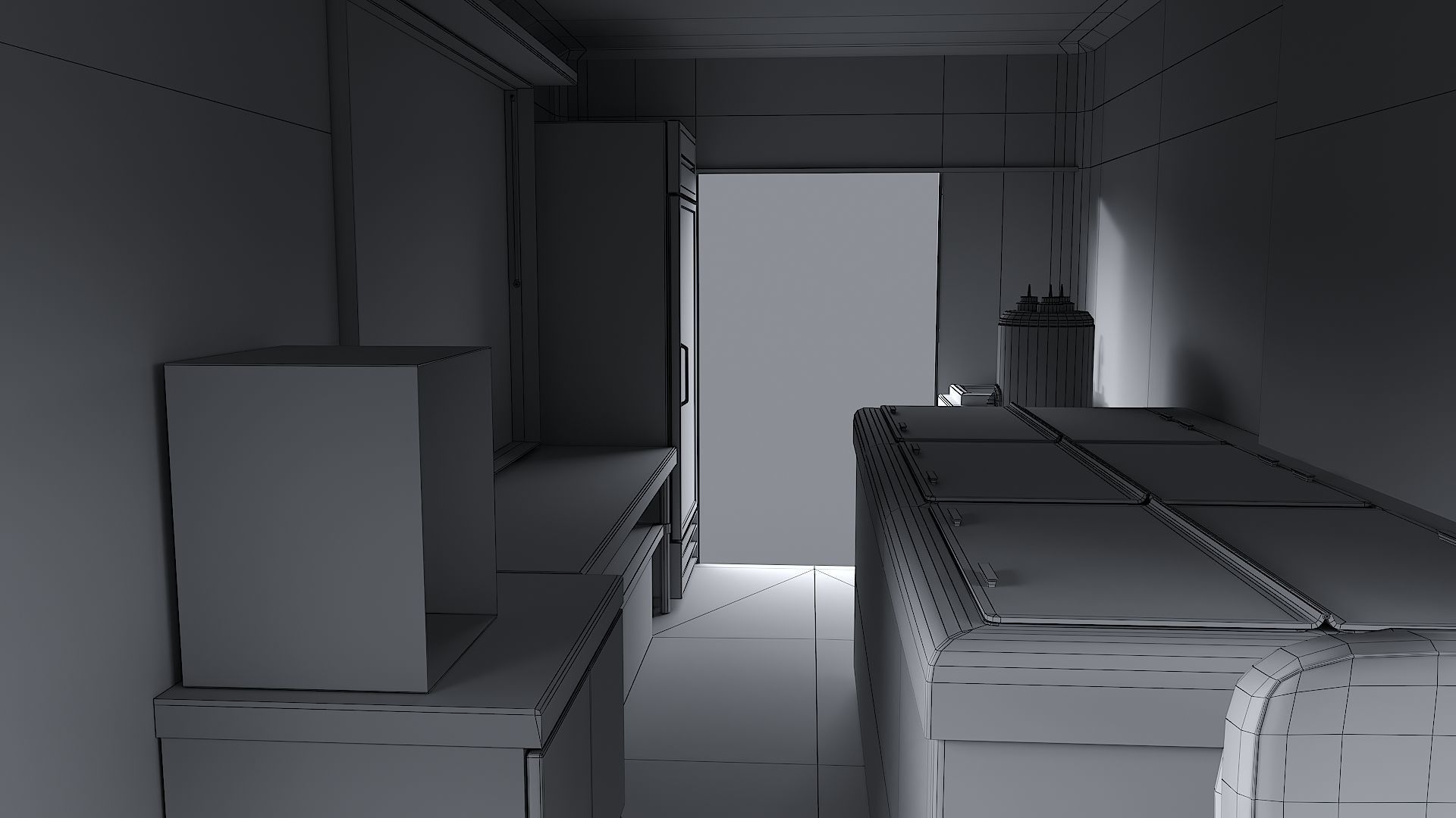 Step Van Ice Cream Low-poly 3D model_31