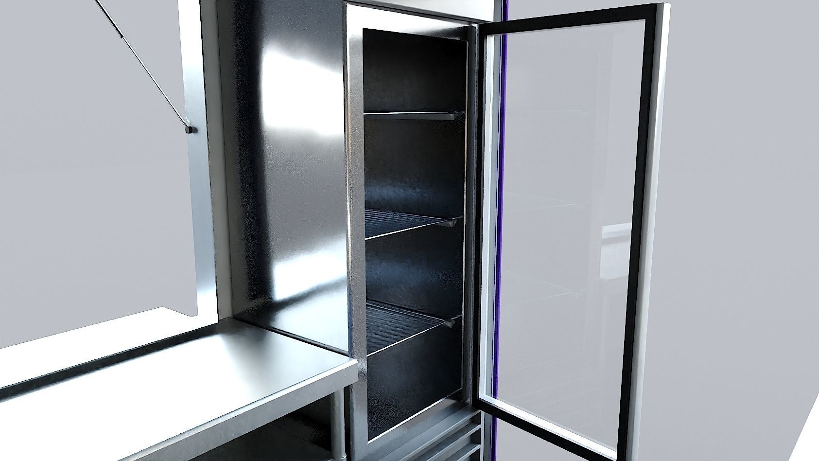 Step Van Ice Cream Low-poly 3D model_21